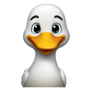 Duck with a finger sticker
