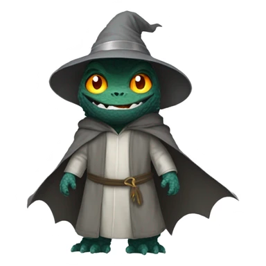 Godzilla dressed as Gandalf sticker