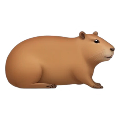 Capybara in Nike sneakers goes to the right sticker