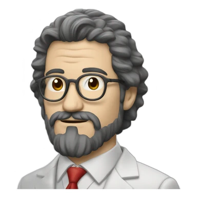 Professor sergio la casa de papel sticker