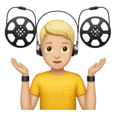 concert yellow Cable reels sticker