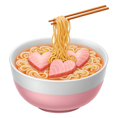 Light pink heart 🍜 sticker