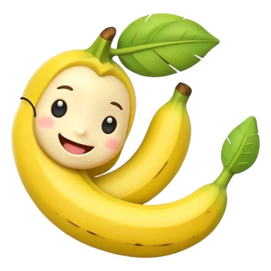 Cartoon cute banana toy sticker