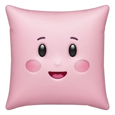 Hey regular light pink pillow with no design sticker