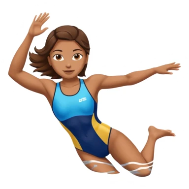 girl swimming athlete sticker