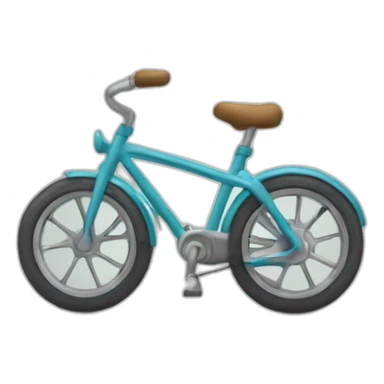 Vélo en roue arrière sticker