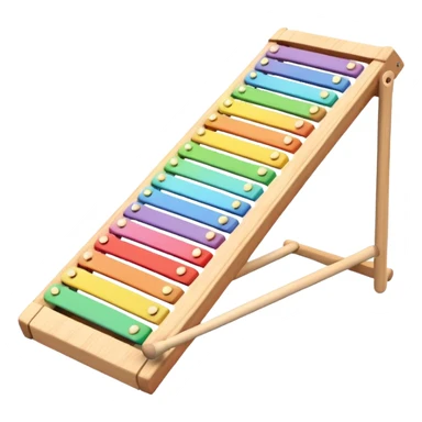 Pastel rainbow xylophone  sticker