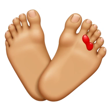 Like with a toe sticker