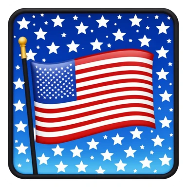 America in Distress upside down flag emoji sticker
