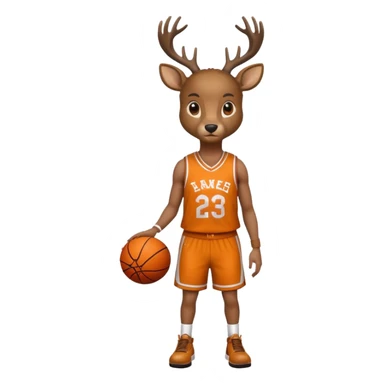 Deer basketball  sticker