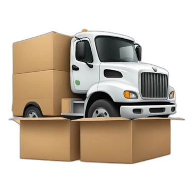 truck delivery sticker