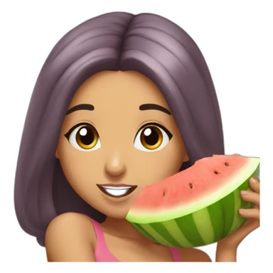 ariana grande eating a big melon sticker