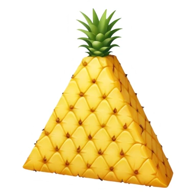 A piece of a pineapple triangle sticker