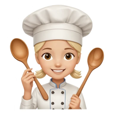 Girl chef sticker