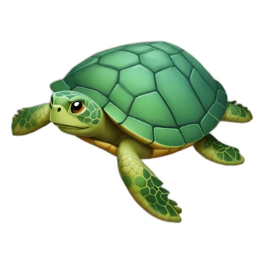 L’autre sur une tortue sticker