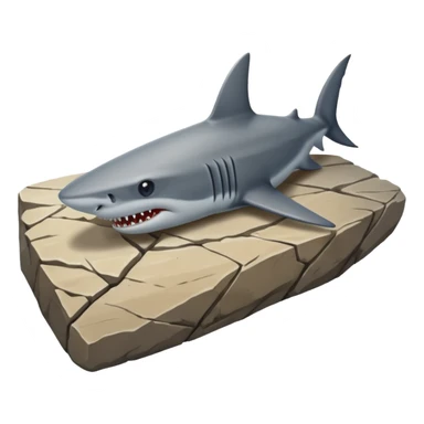 Shark Tooth Fossilized Imprints sticker