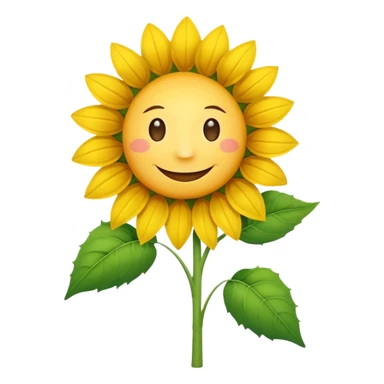 sonnenblumenstrauch mit lächeln sticker