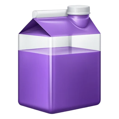 suco de caixinha branco e roxo sticker