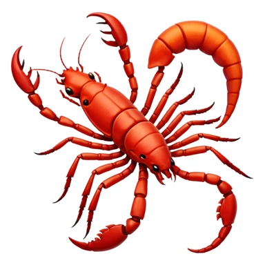 red Scorpion zodiac Sign sticker