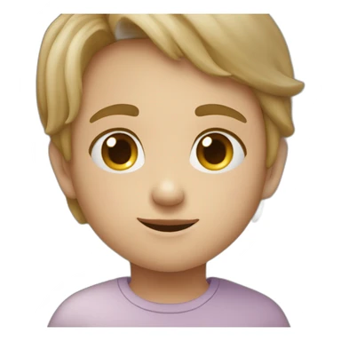 Un enfant disant stp avec un cœur  sticker