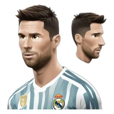 Ronaldo qui frappe messi sticker