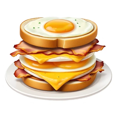 Turkey bacon cheddar egg sandwich  sticker