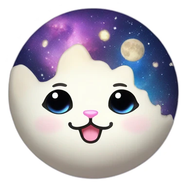 galaxy rice cake mochi cat sticker