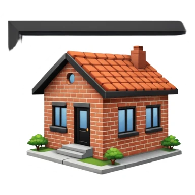 house no trees  not wooden like cartoonish almost only the front sticker