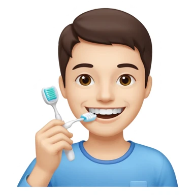 Brushing your teeth sticker