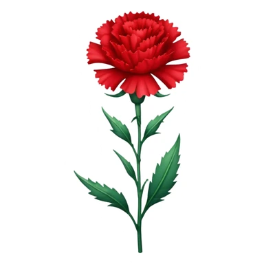 red carnation sticker