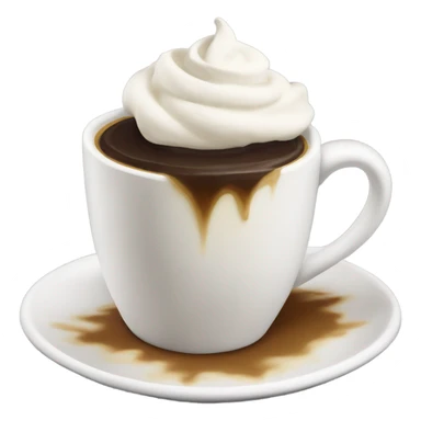 Un café avec plein de chantilly  sticker