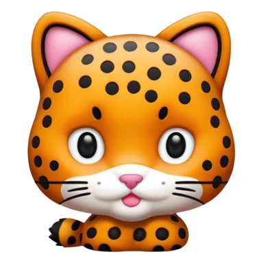 hello kitty cheetah sticker