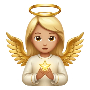 Christmas angle gold like light sticker