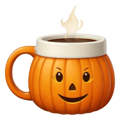 Pumpkin spice coffee Mug sticker