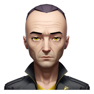 oppenheimer in cyberpunk 2077 sticker