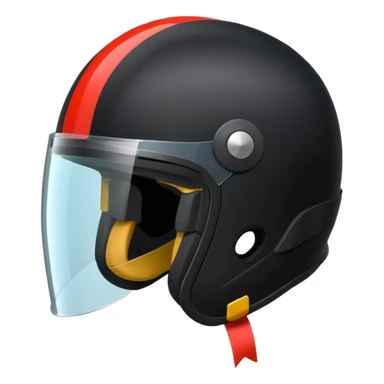 Rider helmet black matte at the back theres ribbon attached for female rider it is a full face only do not include the lady sticker