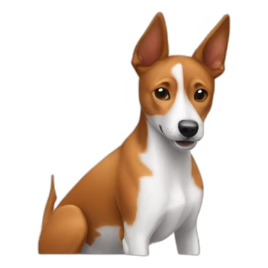 Cute little Basenji sticker