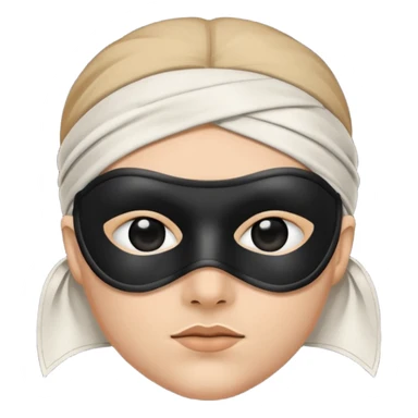 bandit with black eye mask sticker