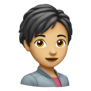 Fille embrasse garçon sticker