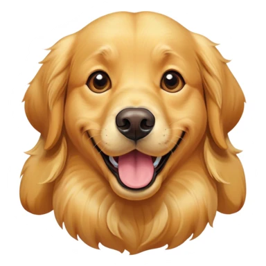 Cinematic Comical Golden Retriever Portrait Emoji, Head tilted dramatically with an exaggeratedly amused expression, featuring a vibrant golden coat with a lively sheen, wide, expressive brown eyes filled with playful disbelief, Simplified yet hilariously expressive features, highly detailed, glowing with a slightly sassy glow, high shine, dramatic yet playful, stylized with an air of cheeky mischief, bright and endearing, soft glowing outline, capturing the essence of a spirited and over-the-top companion, so meme-worthy it feels like it could side-eye its way into internet fame instantly! sticker