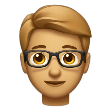 a smart light brown web developer developing website on laptop sticker