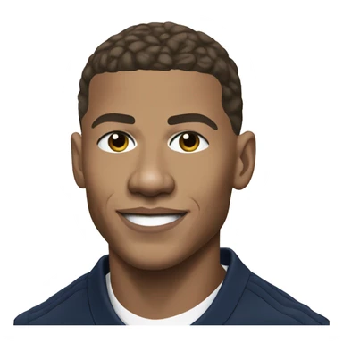 Kylian Mbappé portrait sticker