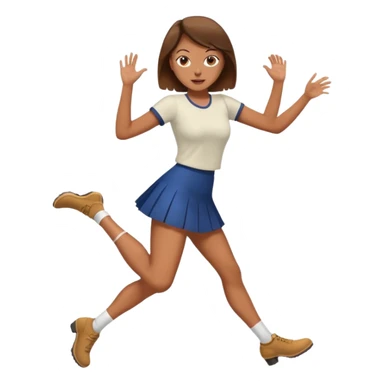 woman hit click high legs sticker