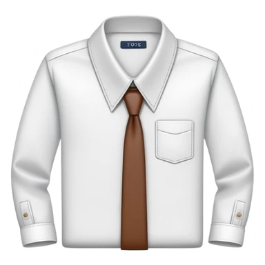 Folded collared shirt with style planner, professional outfit organization sticker