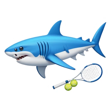 Tiburón con tenis azules nike sticker