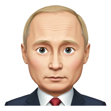 Vladimir Putin, Russian president portrait sticker