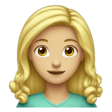 blonde girl experiment in chemistry sticker