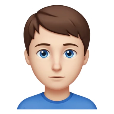 Elmer Back (b.1981) with blue eyes sticker