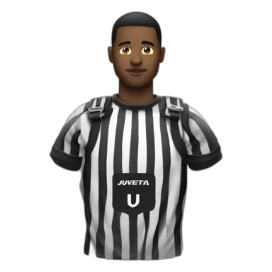 guy in back with juventus shirt handcuffed sticker