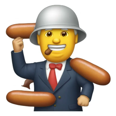 trump-riding-sausage sticker